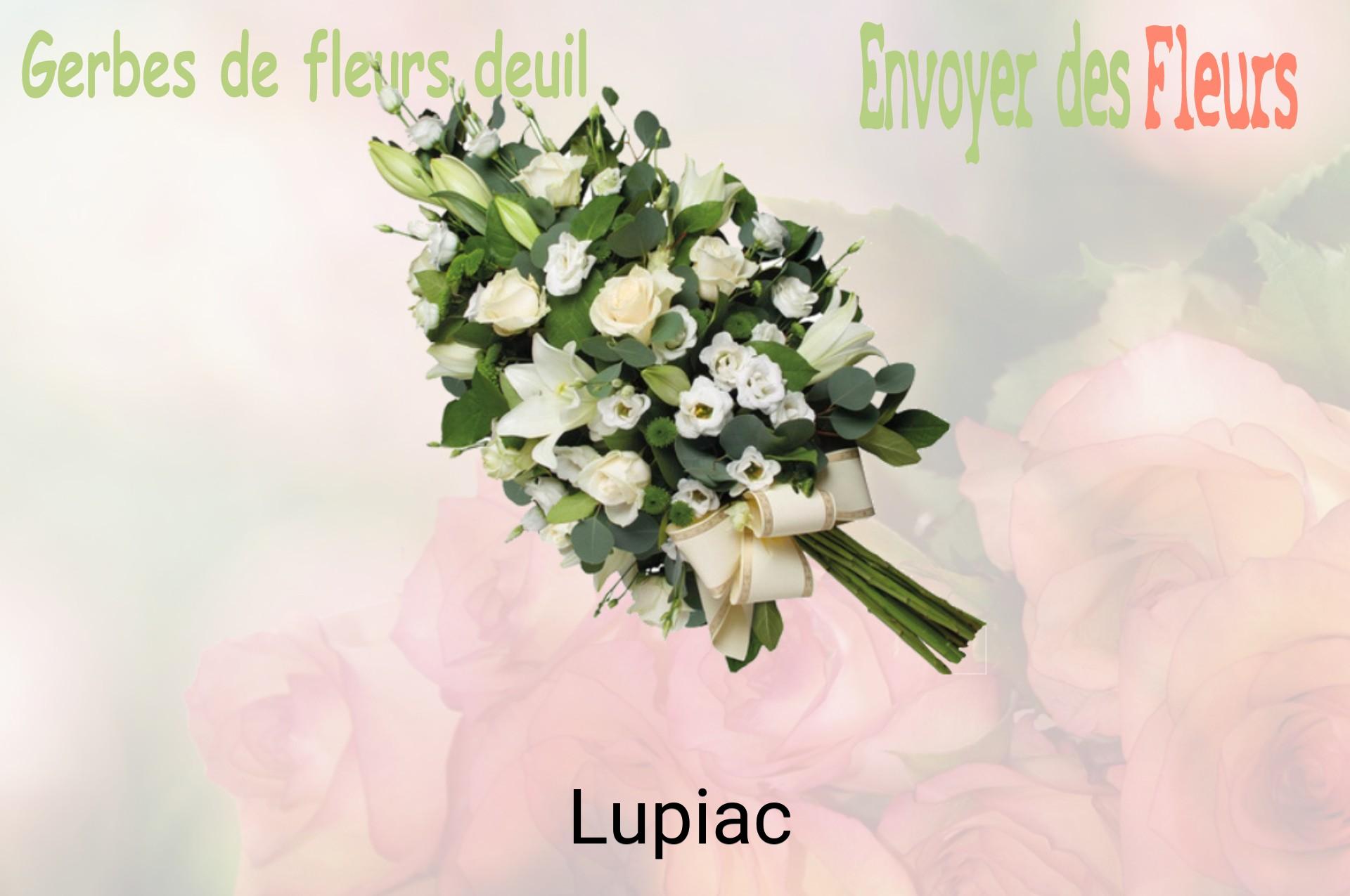 Gerbe de fleurs de deuil livrée à Lupiac